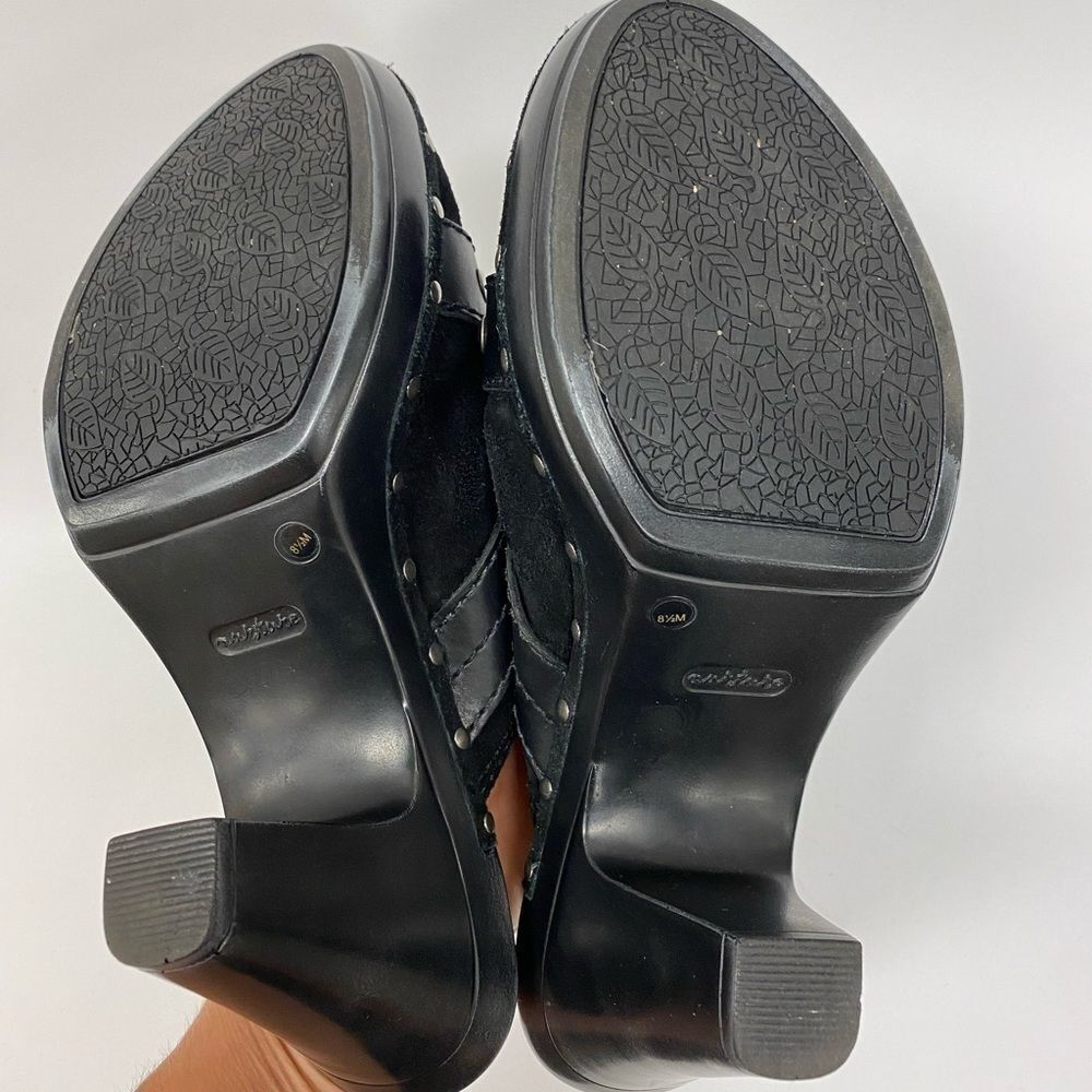 NURTURE black suede becca studded mules - Picture 9 of 10